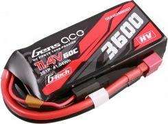 Produktbild Gens Ace G-Tech 3600mAh 11.4V 3S1P 60C High Voltage Lipo Battery Pack with T-plug (11.40 V, 3600 mAh)