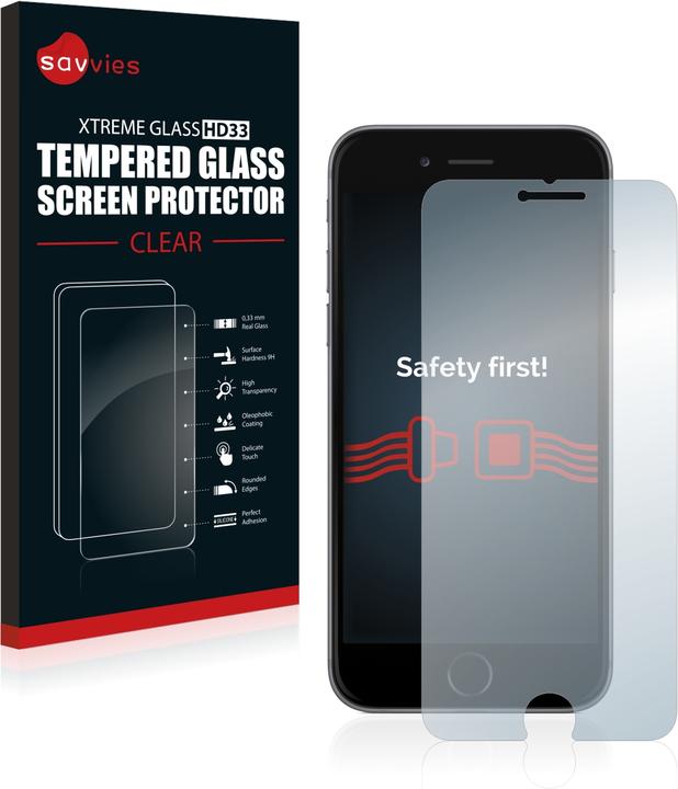 Produktbild Savvies Panzerglas Hartglas Displayschutz (1 Stück, Apple iPhone 6s)