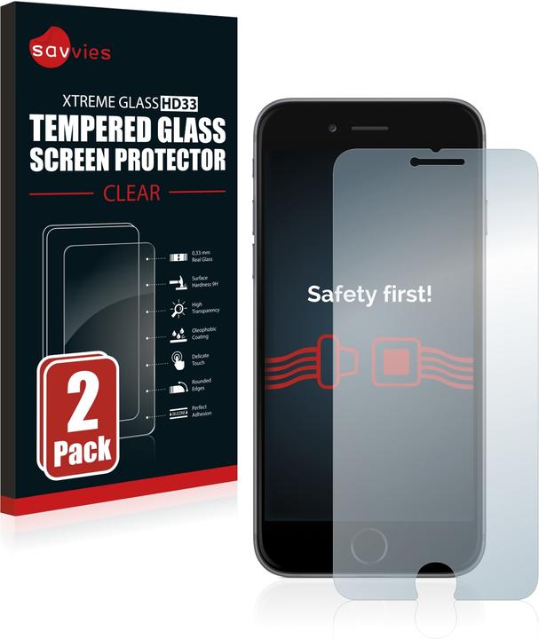 Produktbild Savvies Panzerglas Hartglas Displayschutz (2 Stück, Apple iPhone 6)