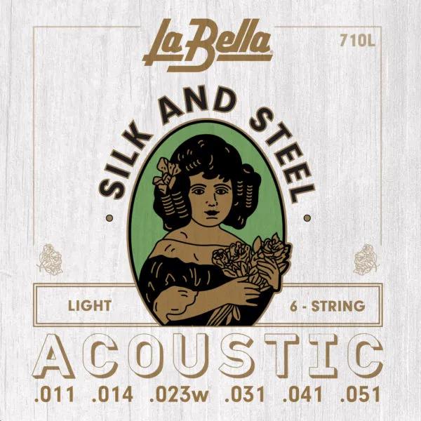 Actual product image La Bella 710L Silk & Steel Light 011/051 (6 x, Guitar, 0.01")