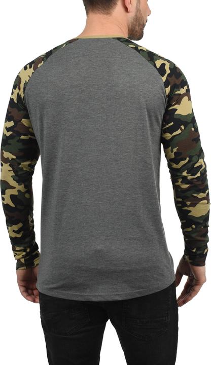 Immagine prodotto Solid Cajus Maglietta A Manica Lunga Top Camouflage Da Uomo Con Girocollo Con Stampa In Cotone 100% (M)