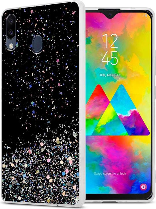 Produktbild Cadorabo TPU Hülle mit Glitzer für Samsung Galaxy M20 (Samsung Galaxy M20)