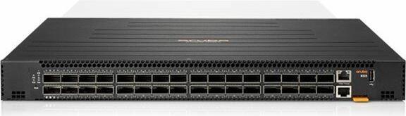 Actual product image HPE E Aruba 8325P Switch Bundle, 32 QSFP28 Ports, Front-to-Back, 6x Fan, 2x AC Power Supply (32 Ports)