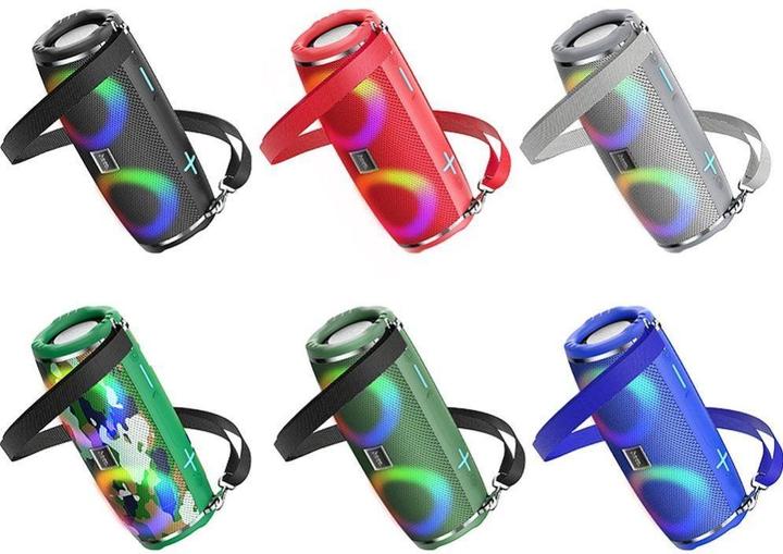 Productafbeelding Hoco - Wireless Speaker Sports (HC12) - Bluetooth 5.0, Shoulder Strap, 10W - Camouflage Green (2 h, Elektrische stroom)