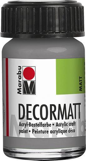 Actual product image Marabu Decormatt acrylic light grey (Light grey, 15 ml)
