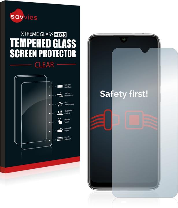 Actual product image Savvies Tempered Glass (1 Piece, Mi A3)