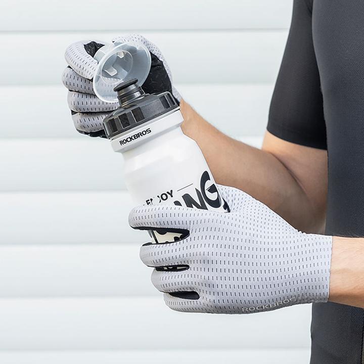 Immagine prodotto Rockbros Breathable Full Finger Cycling Gloves, Size: S - Gray (S)
