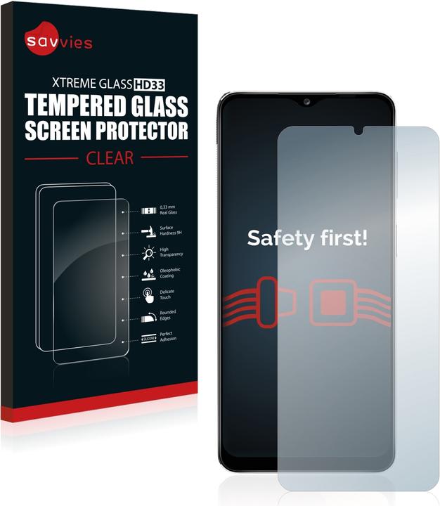 Actual product image Savvies Tempered Glass (1 Piece, Samsung Galaxy A12 Nacho)