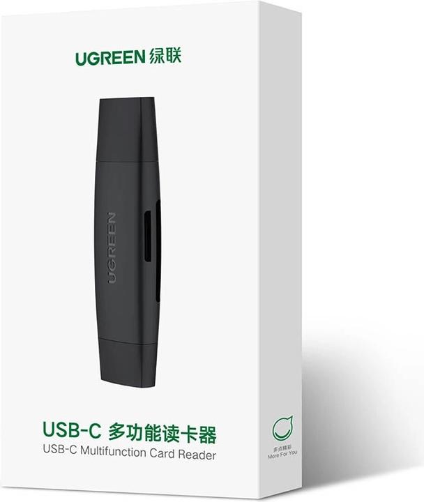 Image du produit Ugreen CM304 USB + USB-C Adapter Lecteur de cartes SD + microSD (noir) (USB-C)