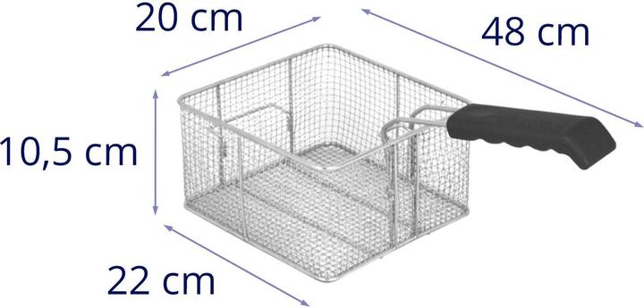Actual product image Royal Catering Fryer Basket - 10 Litres