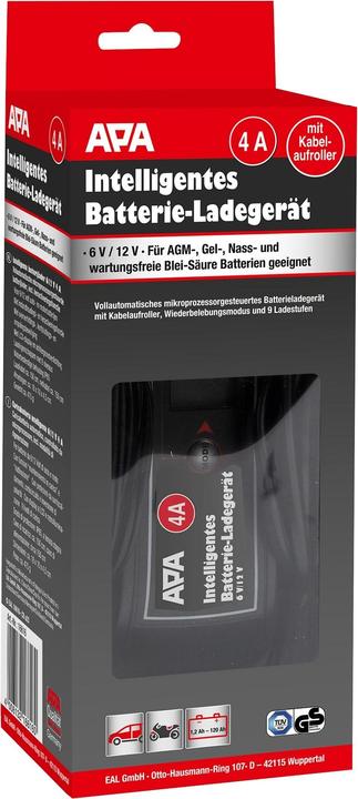 Actual product image Eufab Automatic charger (12V, 24V, 4 A)