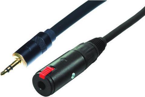 Contrik Jack 3-pol. auf Mini-Plug 3-pol. (6 m, 3.5mm Klinke (AUX), 6.3mm Klinke (Jack))