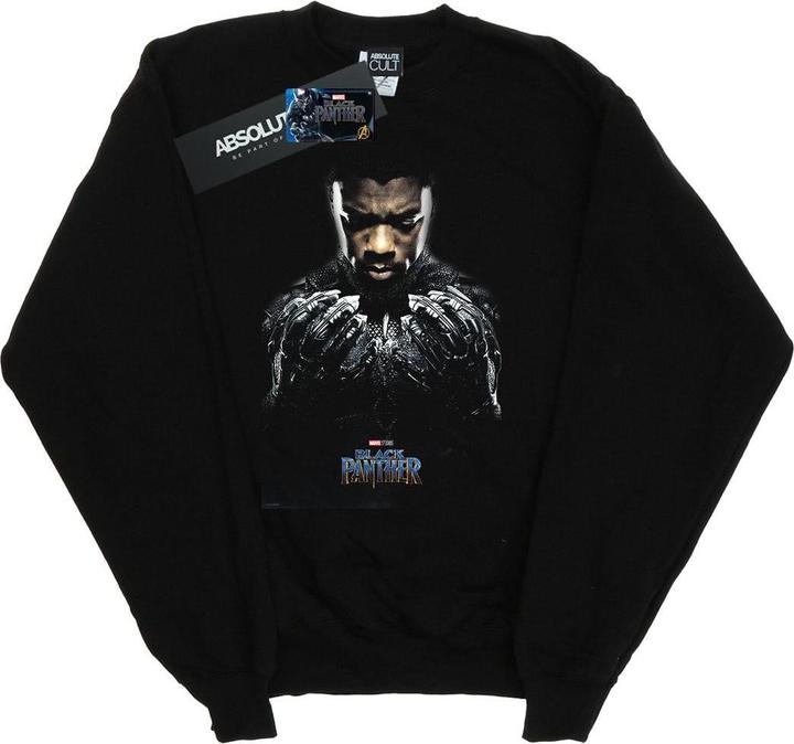 Black Panther T'Challa Poster Baumwolle Sweatshirt