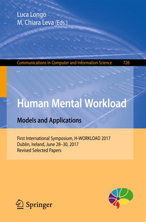 Actual product image Human Mental Workload: Models and Applications (English, Luca Longo, M. Chiara Leva, 2017)