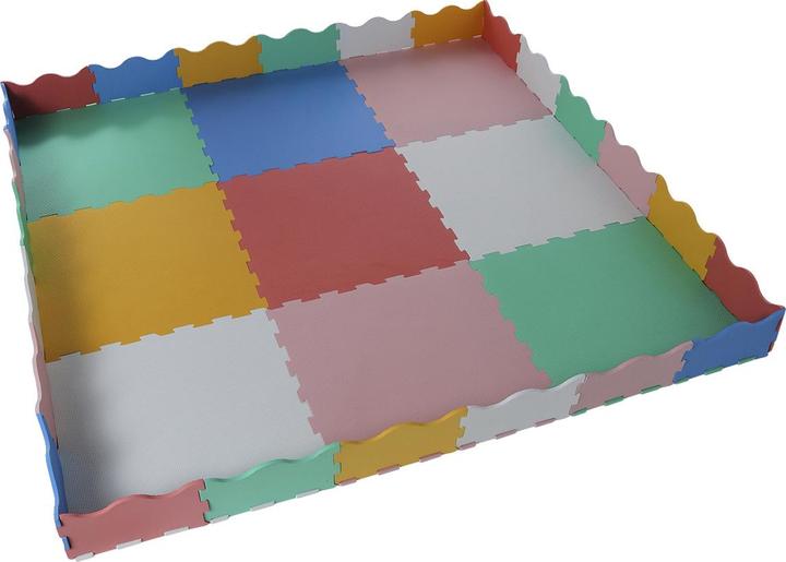 Produktbild Vertbaudet Baby Puzzle-Spielmatte, 9 Teile mit gewelltem Rand (60 x 60 cm)