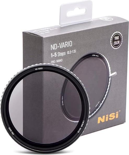 Image du produit Nisi Filtre gris vario True Color 1.5-5Stops (43 mm, Filtre gris neutre)