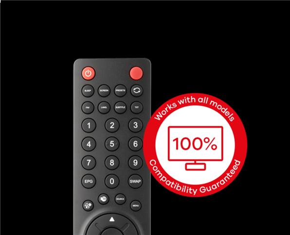 Actual product image One for All Sharp TV replacement remote control (Universal remote control, Infrared)