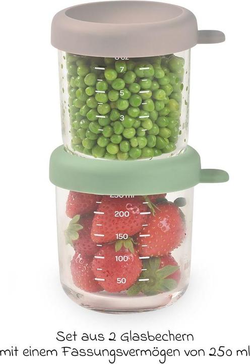 Immagine prodotto Beaba Set di porzioni di vetro 2 pz. 250ml verde/grigio