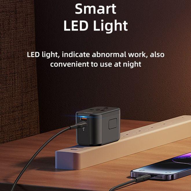 Produktbild Usams T59 Reiseladegerät mit 20W Dual USB-A + Type-C