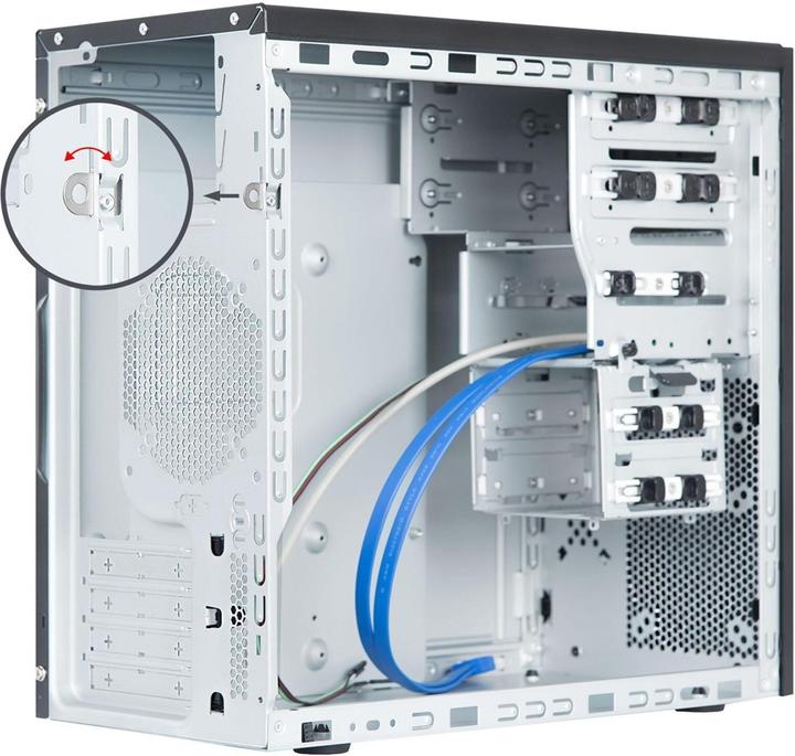 Image du produit Chieftec Midi Tower BD-25B-350GPB, noir (mATX, Mini-ITX)