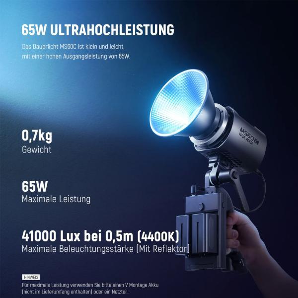 Image du produit Neewer Éclairage continu MS60C Éclairage photo-vidéo LED RGB (Lumière vidéo)