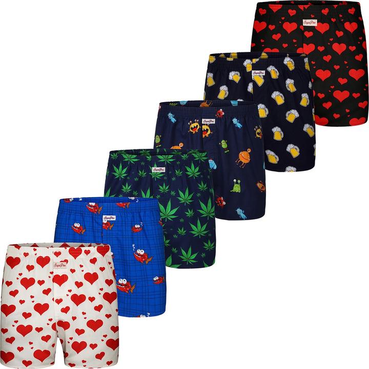 Immagine prodotto Sugar Pine Boxer con motivo stampato (M, confezione da 6)