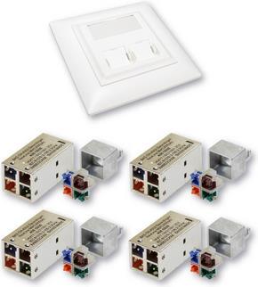 Produktbild BKS HomeNet Set Datendose UP 2-fach
