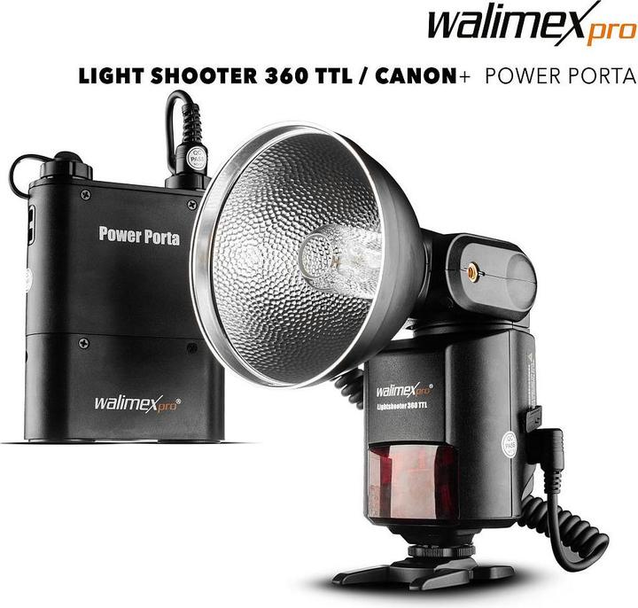 Actual product image Walimex Light Shooter 360 TTL Canon + Power Porta (Plug-on flash, Canon)