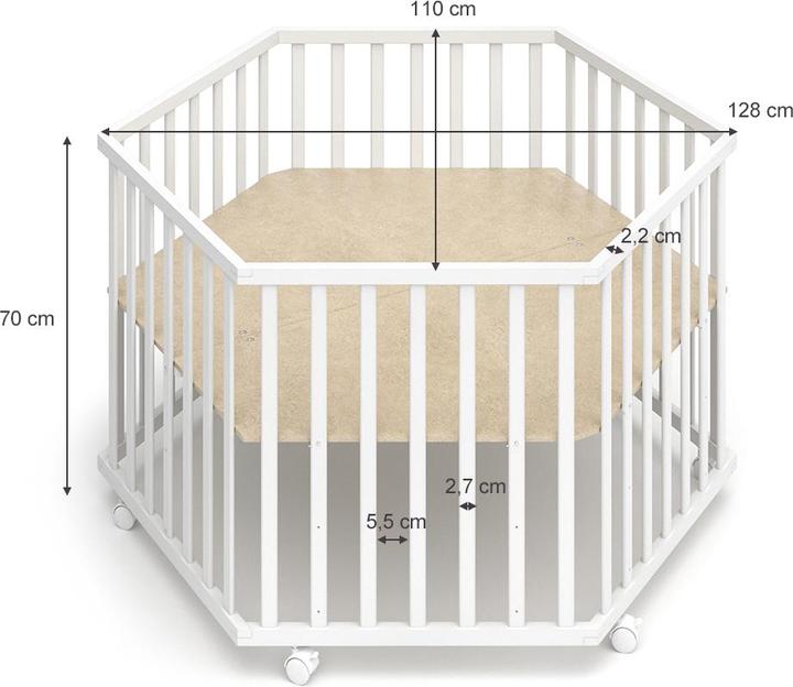 Image du produit VitaliSpa Estrella (128 cm, 110 cm, Pin)
