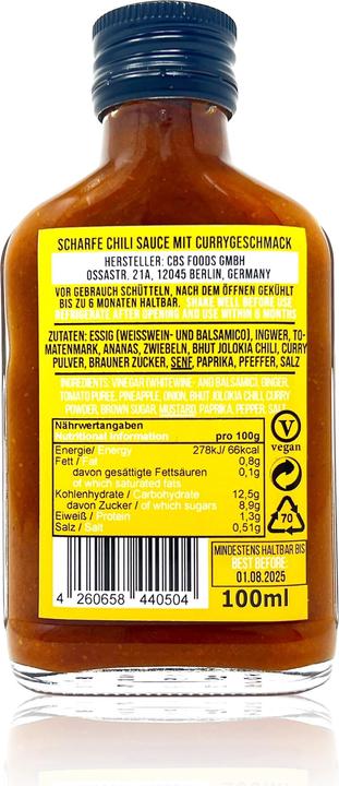 Produktbild Crazy Bastard Sauce Berlin Brennt (250 g)