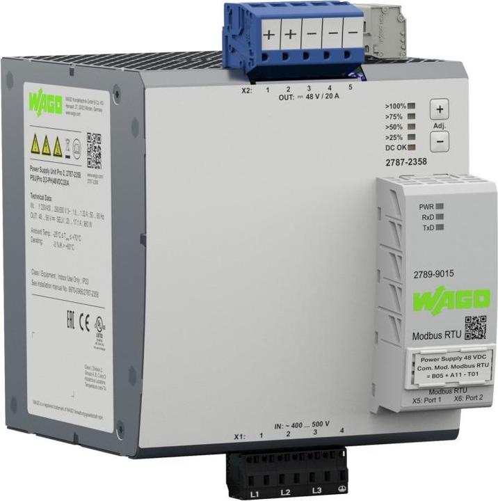 Produktbild Wago 2787-2358 Stromversorgung Pro 2.3-phasig