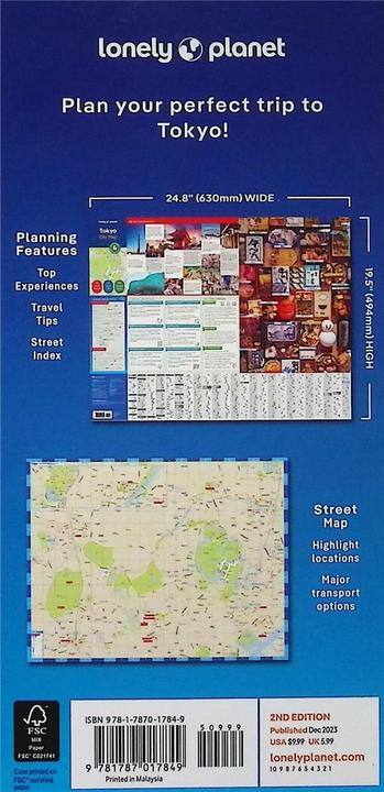 Immagine prodotto Mappa della città di Tokyo (Il pianeta solitario, Inglese)