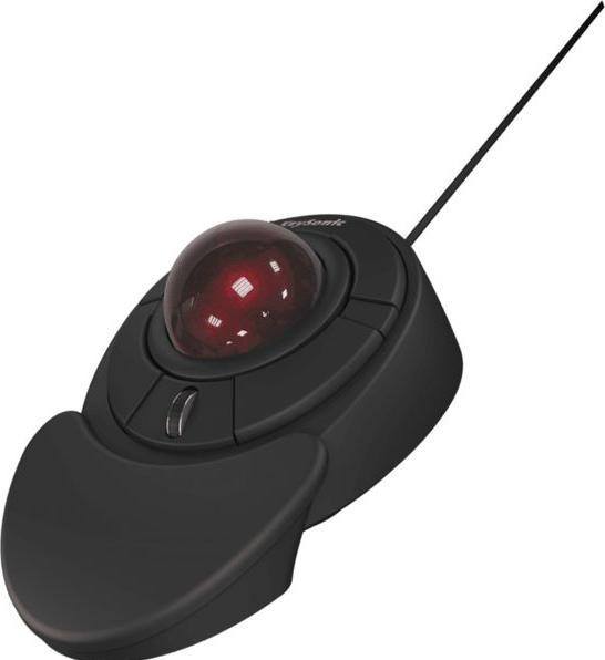 Produktbild KeySonic MSM KSM-6188T-B Corded Trackball-Maus schwarz (Kabelgebunden)