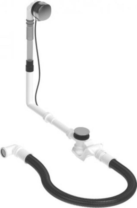 Actual product image Duravit QUADROVAL waste/overflow fitting with bath spout chrome (Overflow set, 1/2")
