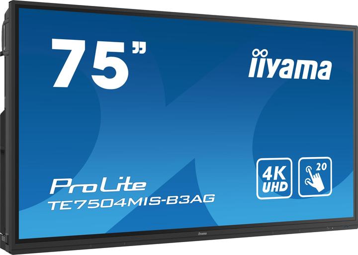 Actual product image iiyama TE7504MIS-B3AG 75IN 189.3CM IPS (3840 x 2160 Pixels, 75")