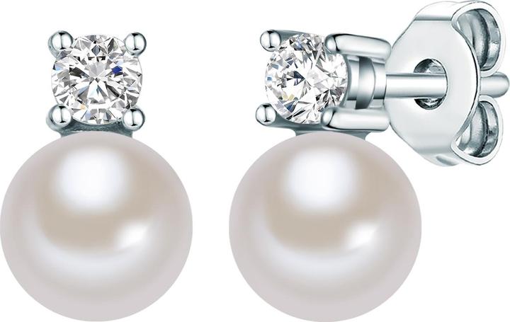 Lulu & Jane Sterling Silber Zirkonia Perle (synth.) silber - 33674 (Sterling Silber)