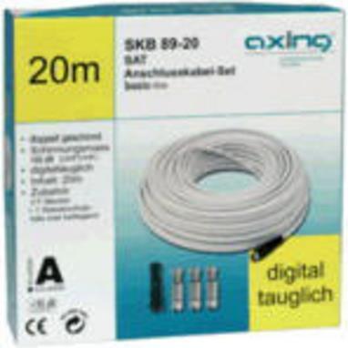 Produktbild Axing SAT-Anschlusskabel-Set (20m) (100 dB, Antennendose)