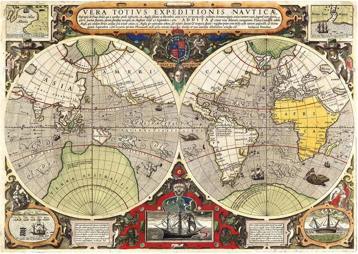 Actual product image Clementoni Puzzle Antique Nautic Map 6000 pcs (6000 pieces)