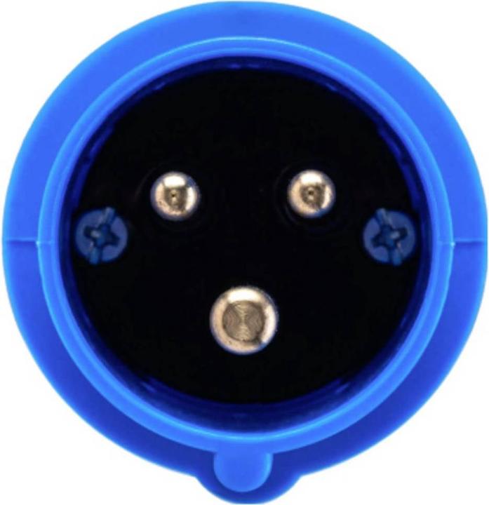 Actual product image GreenCell Adapter from red 16A 400V CEE coupling 5-pole socket to blue 16A 230V CEE 3P (Type 2, 3.70 kW, 16 A, 0.50 m)