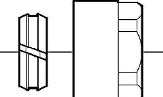 Produktbild Kierulff Gabotherm Kobl.12mmx3-4 - M-indv. Gevind
