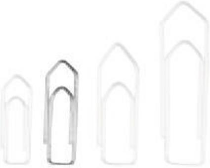 Q-Connect Paper clips 28 mm long, nickel plated (1000 x)