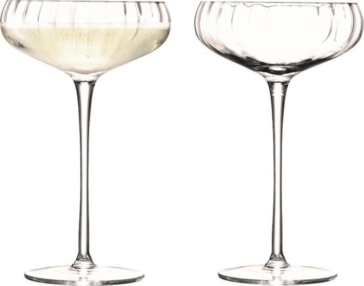 LSA 2er Set Aurelia Sektschalen 300ml Klare Optik (30 cl, 2 Gläser, Sektgläser)