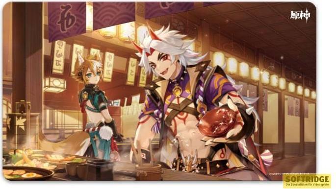 Actual product image Mihoyo Genshin Impact Tapis de souris Arataki Itto 70 x 40 cm