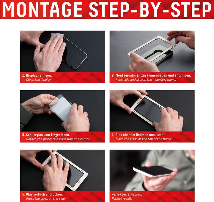 Image du produit Displex Real Glass, Privacy Full Cover Panzerglas (1 pièce(s), Apple iPhone 13, Apple iPhone 16e)