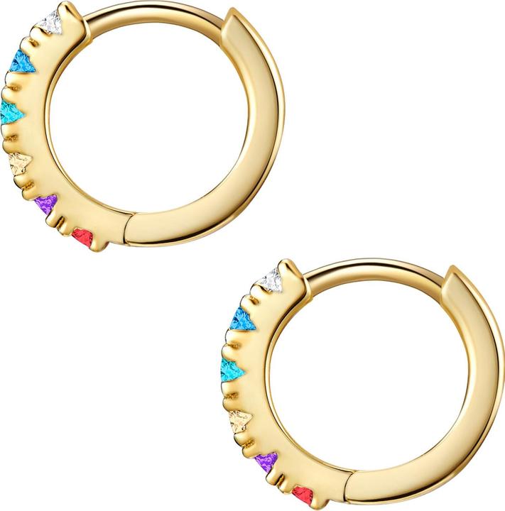 Actual product image Glanzstücke München Ladies Sterling Silver Cubic Zirconia Yellow Gold - 12054 (Sterling Silver)