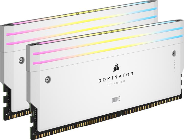 Produktbild Corsair DOMINATOR Titanium Light Enhancement Kit, 2-up config, Functional LEDs, White Heatsink, no DRAM ICs (Mehrfarbig)