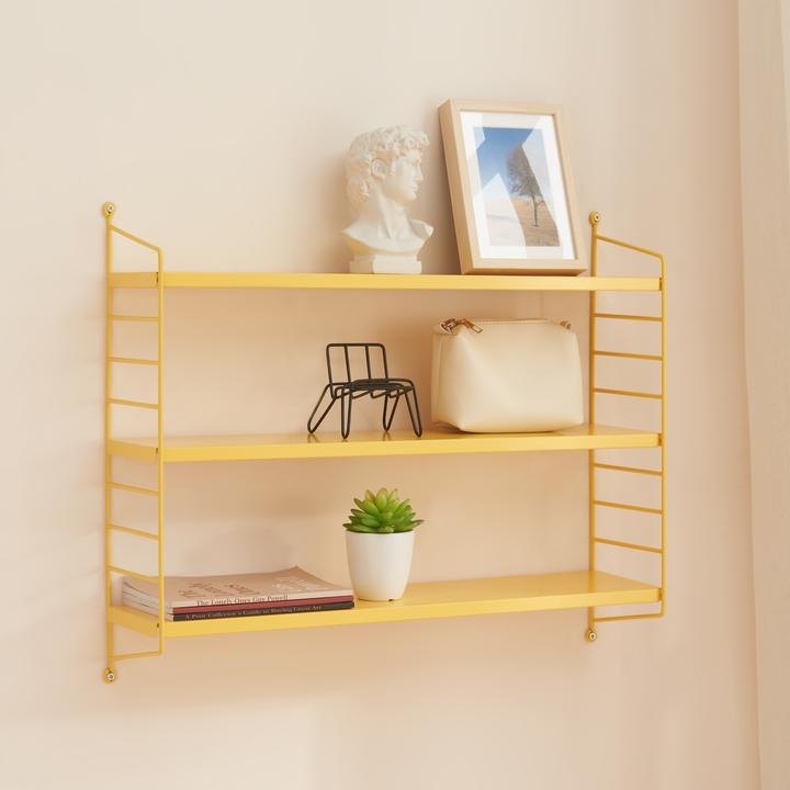 Image du produit En.Casa Étagère murale modulaire Strängnäs Jaune, mat