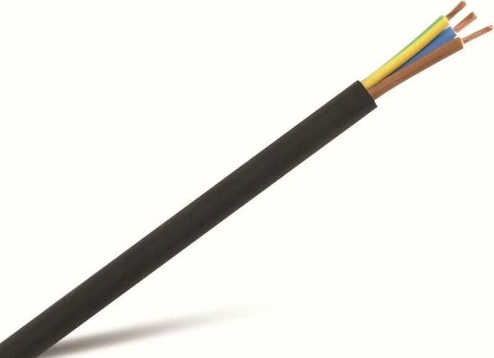 Image du produit Eneroid Câble H03VV-F, 3x0,75, 50m, noir (50 m)