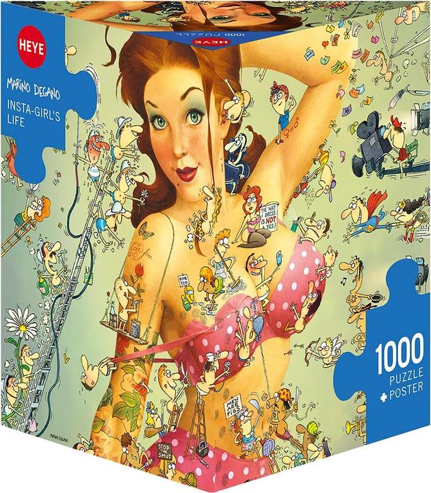 Actual product image Heye Insta Girl's Life Triangular (1000 pieces)