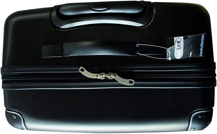 Immagine prodotto Mojawo Set di valigie di lusso a guscio rigido 3 pezzi, nero (Bagaglio a mano (fino a 50 litri), M (50 - 90l), L (90 - 115l))